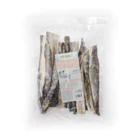 PERRO Fisch Kausnack Lachs Hautstangen für Hunde mit Unverträglichkeiten