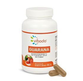 Vihado Guarana Kapseln – reich an natürlichem Koffein – pflanzliche Koffein Kapseln