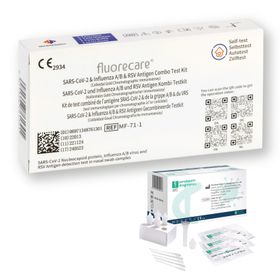 Fluorecare Kombi-Schnelltest (Covid & Influenza & RSV) | GRATIS parahealth Corona Tests