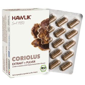 Hawlik Bio Coriolus Extrakt + Pulver Kapseln