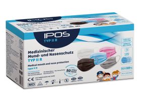 IPOS Typ2R SMALL Mund- und Nasenschutz - 3-lagige Einweg-Maske - Typ IIR