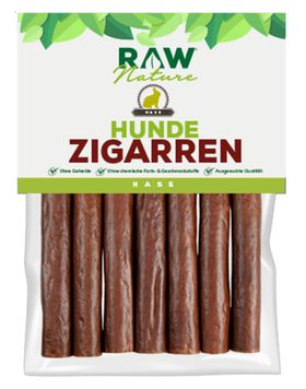 RAW Nature Hundesnack, Hase Hunde-Zigarren, Dörrfleisch Kausnack