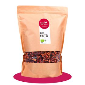 teeverliebt - Tutti Frutti Bio loser Früchtetee Großpackung I Kräftig mit buntem Bio-Mix
