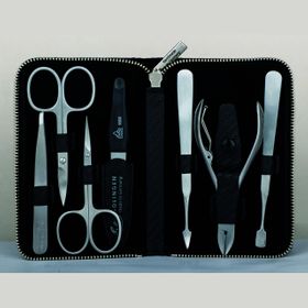 Erbe, Reißverschluss-Etui Carbon, rostfrei