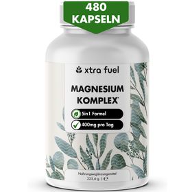 XTRA FUEL Magnesium Komplex - 5‑in-1 Mineral Formel mit Bisglycinat & L-ascorbat