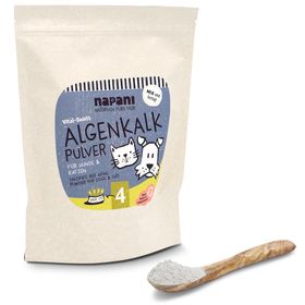 napani Algenkalk Pulver, Ergänzungsfuttermittel für Hunde & Katzen