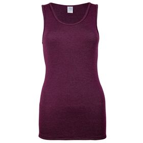 wobera NATUR Damenunterhemd ohne Arm Schurwolle und Seide