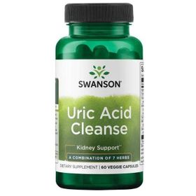 Swanson, Uric Acid Cleanse, Agaricus bisporus, Kurkumawurzel & Yuccawurzel-Extrakt,veg. Kapseln
