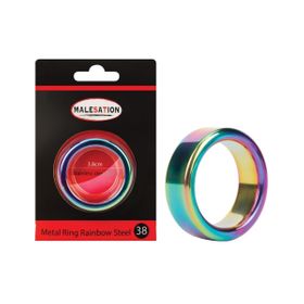 MALESATION Metal Ring Rainbow Steel