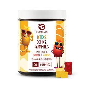 Gumtamin Vitamin D3 K2 Gummibärchen für Kinder