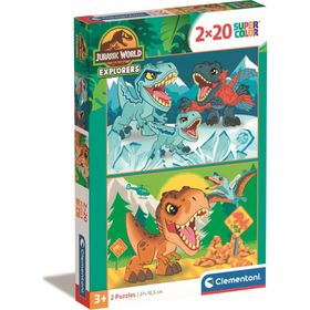 Jurassic World Puzzle 2x20Stück