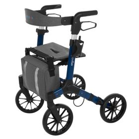 Leichter Aluminium-Rollator mit Softreifen & abnehmbarer Rückenlehne