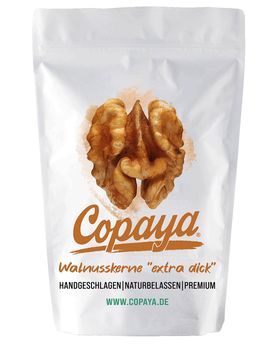 Copaya Premium Walnusskerne, Extra Dick, Handgeschlagen