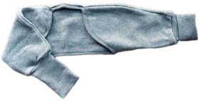 Popolini Bolero Schlafsackärmel Bio-BW Melange Grau