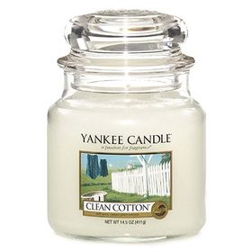 Yankee Candle Duftkerze Clean Cotton 411g