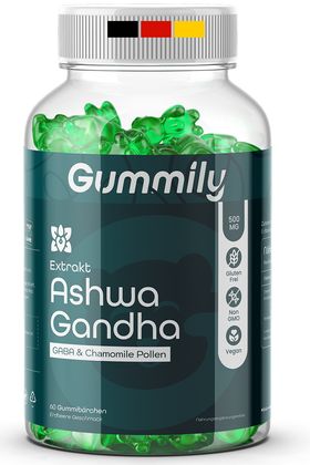 Gummily® Ashwagandha Gummibärchen  500 mg - LABORGEPRÜFT - Ashwagandhaextrakt