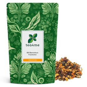 tea4me BIO Beerenkuss Früchtetee mit Gartenbeeren-Geschmack