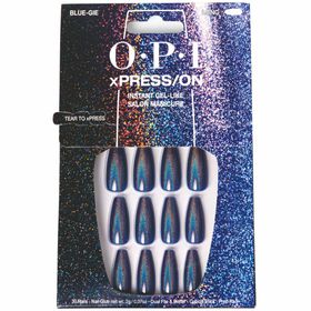 OPI xPRESS/ON Künstliche Nägel, Nagellackton Blue-Gie 30 Einheiten