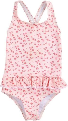Swim Essentials UV Badeanzug für Mädchen alt Leoparden Muster/