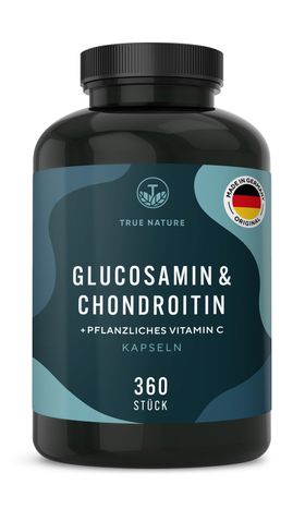 TRUE NATURE® Glucosamin & Chondroitin Kapseln mit Vitamin C