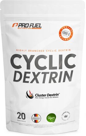 ProFuel - Cluster Dextrin® 1kg - hochverzweigtes zyklisches Dextrin - 20 Portionen - 1 kg