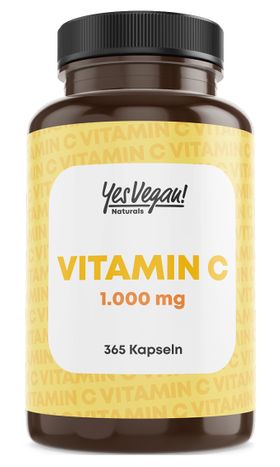 Vitamin C 1000 (365 Kapseln = Jahresvorrat) Vitamin C Kapseln hochdosiert
