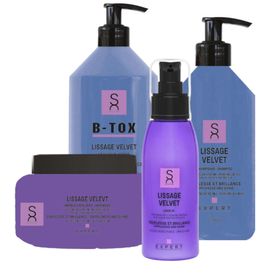 Sacha Care - Velvet Glättende Pflege-Set - Shampoo - Maske - B-Tox - Leave-In