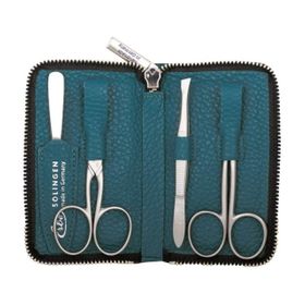 Erbe, Inox Reißverschluß-Etui Petrol