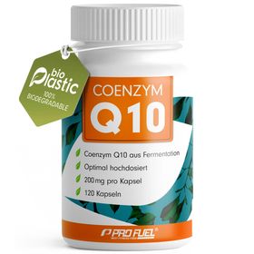 ProFuel - Q10 Kapseln hochdosiert 120x mit 200mg Coenzym Q10 pro Kapsel