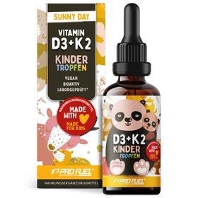 ProFuel - Vitamin D3 + K2 KINDER Tropfen 1000x für 333 Tage