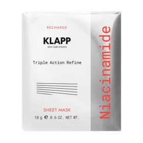 Klapp, Niacinamide Triple Action Refine Sheet Mask