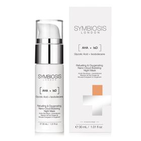 Symbiosis [Glycolic Acid + Isododecane ] Refuelling & Oxygenating Nano-cloud Bubbling Night Mask