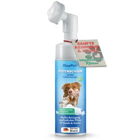 BluePet Pfotenschaum sanfter Pfotenreiniger zur Pfotenpflege für Hunde & Katzen