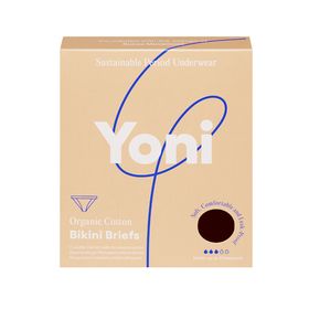 Yoni Periodenunterwäsche • Slip Bikini Style schwarz L Bio-Baumwolle