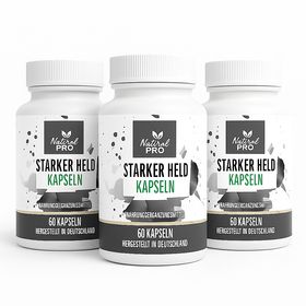 Starker Held | Maca Kapseln hochdosiert | Für Männer | Ohne künstliche Zusatzstoffe