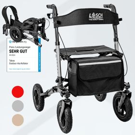Rollator Tabas Mobility Air Silber (Luftbereift)