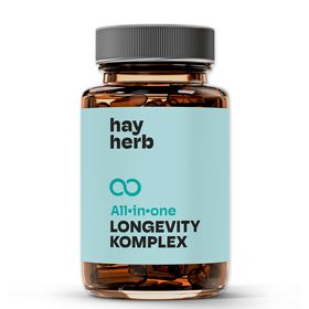 Longevity Komplex Kapseln von Hay Herb | All-In-One Formel | Mit PQQ und Grüntee - Age-Less-Effekt