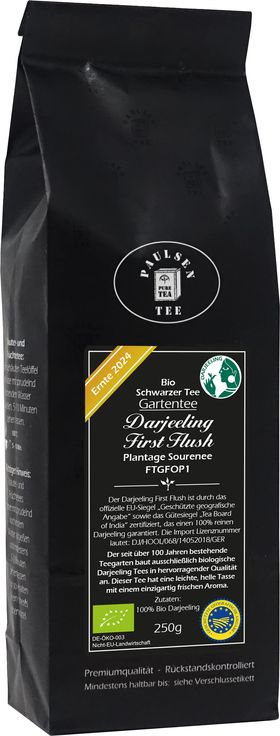 Paulsen Bio Darjeeling First Flush FTGFOP1, Ernte 2024 - Plantage Sourene-schwarzer Tee
