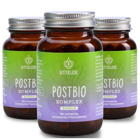 BitterLiebe - Postbio * Komplex Kapseln vegan - mit Biotin und Vitamin B6 - Mikrobiom Unterstützung