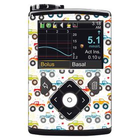 Diasticker® Minimed Sticker inkl. Clip (600/700er-Serie) "Trucks"