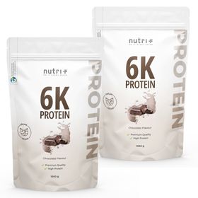 nutri+ 6K Eiweißpulver 2kg - Protein Shake ohne Whey