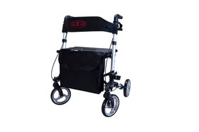 Antar - AT51006 Reise Rollator 3-fach faltbar für Flug Auto Reise *SUPERKLEIN* silber