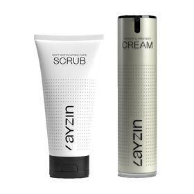 LAYZIN Vorteilset – Gesichtsscrub mit Sorbosil + Starke Gesichtscreme mit LSF30