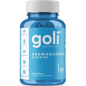 Goli Nutrition, Ashwagandha mit Vitamin D,vegane Gummies, Beerengeschmack