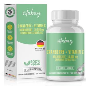 Vitabay Cranberry + Vitamin C 10.000 mg hochdosiert