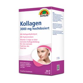 Sunlife Kollagen-Hyaluronsäure-Vitamin C Sticks 3000 mg