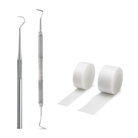 Excellent Tamponadensonde & Wattehaken Set 2-teilig Edelstahl