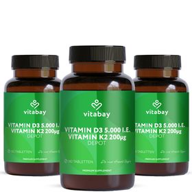 Vitabay Vitamin D3 K2 5000 IE