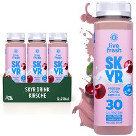 LiveFresh Skyr High Protein Drink - Kirsche -  Proteinshake Alternative  - 3,00€ Pfand