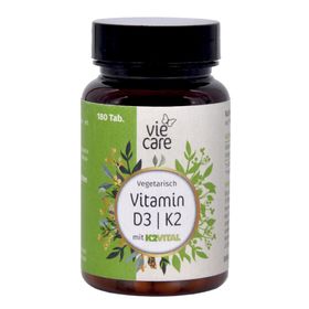 Viecare Vitamin D3/K2, 180 Tabletten, vegetarisch 180 Stück